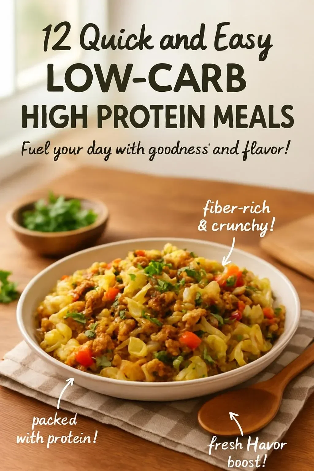 12 Quick and Easy Low Carb High Protein Meals - Her Highness, Hungry Me