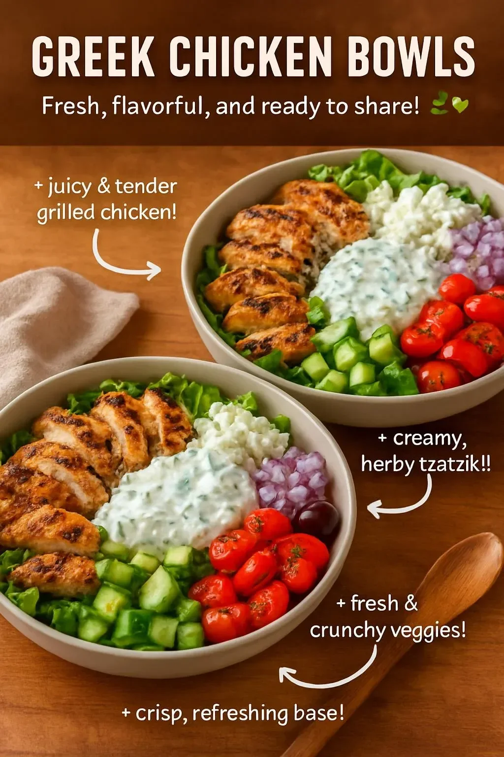 Greek Chicken Bowls