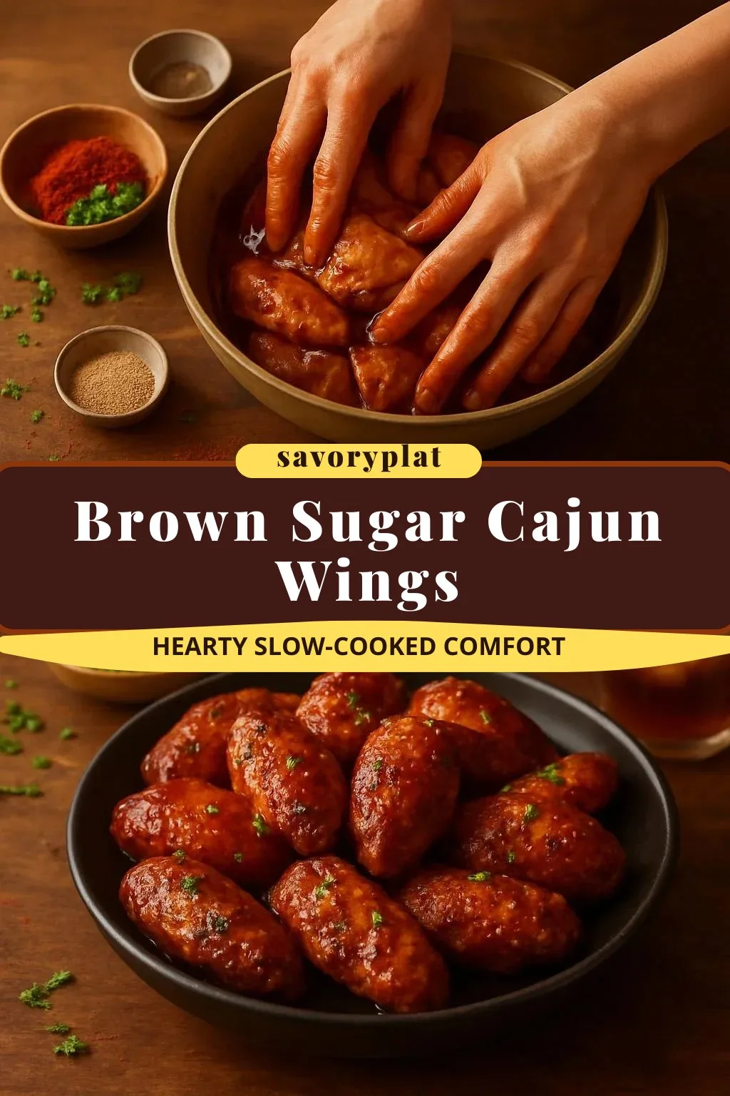 Brown Sugar Cajun Wings