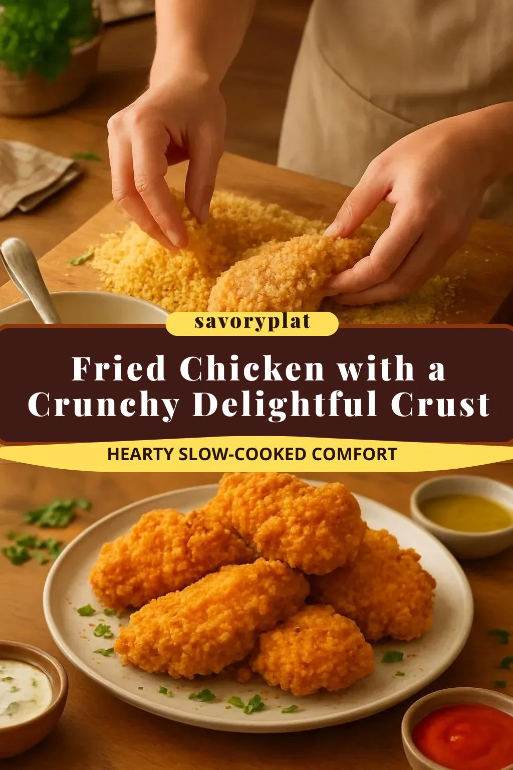 Fried Chicken with a Crunchy Delightful Crust