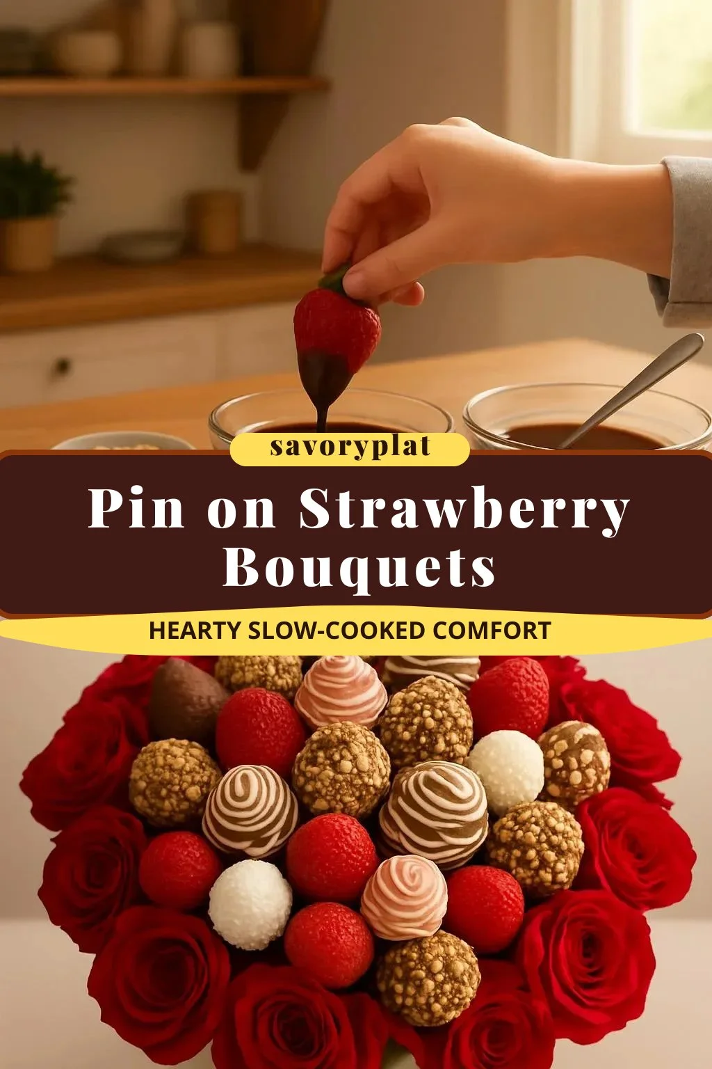 Pin on Strawberry Bouquets