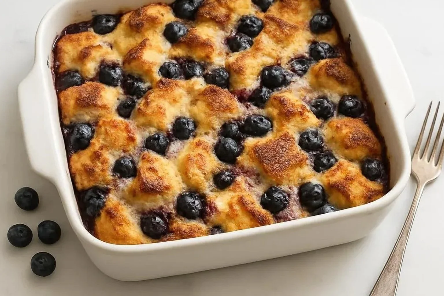 Quick Blueberry French Toast Casserole